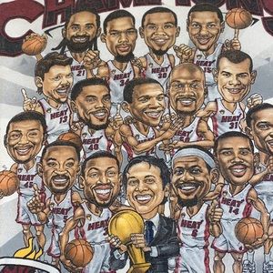 Vintage Miami Heat championship shirt